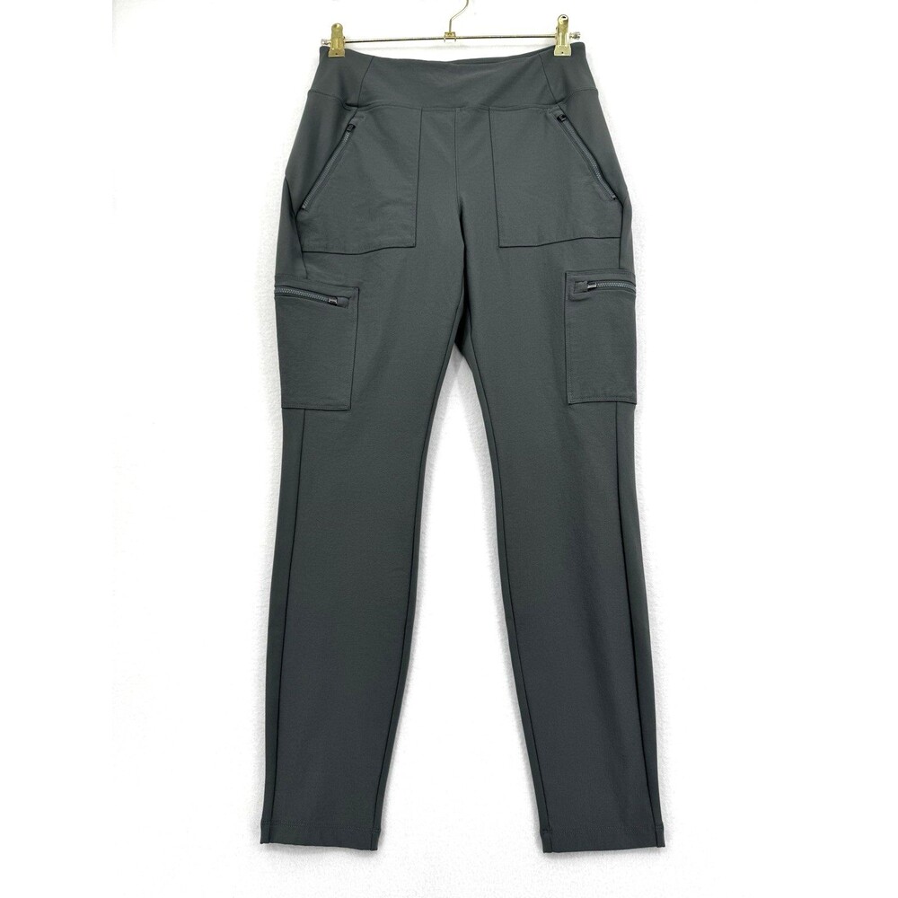 Athleta Headlands Hybrid Cargo II Tight Leggings Gray Hiking Travel Outdoor 10